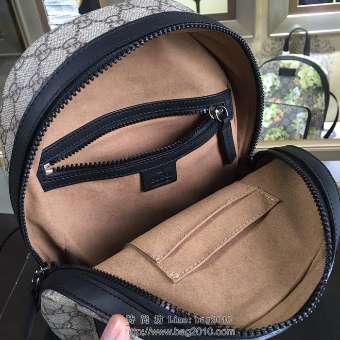 GUCCI 古馳女包 新款 429020 雙G帆布雙肩包 Gucci女款背包